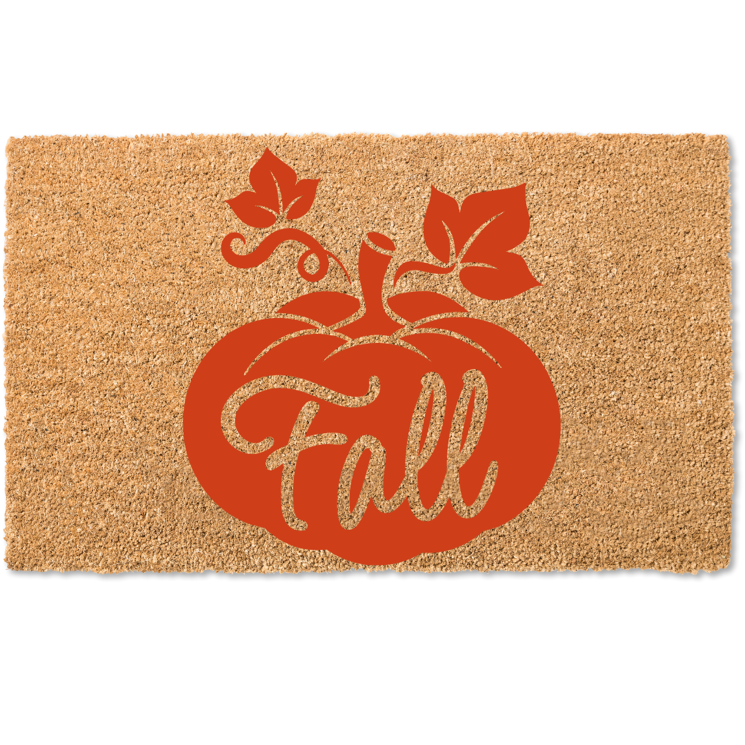 Fall pumpkin door mat