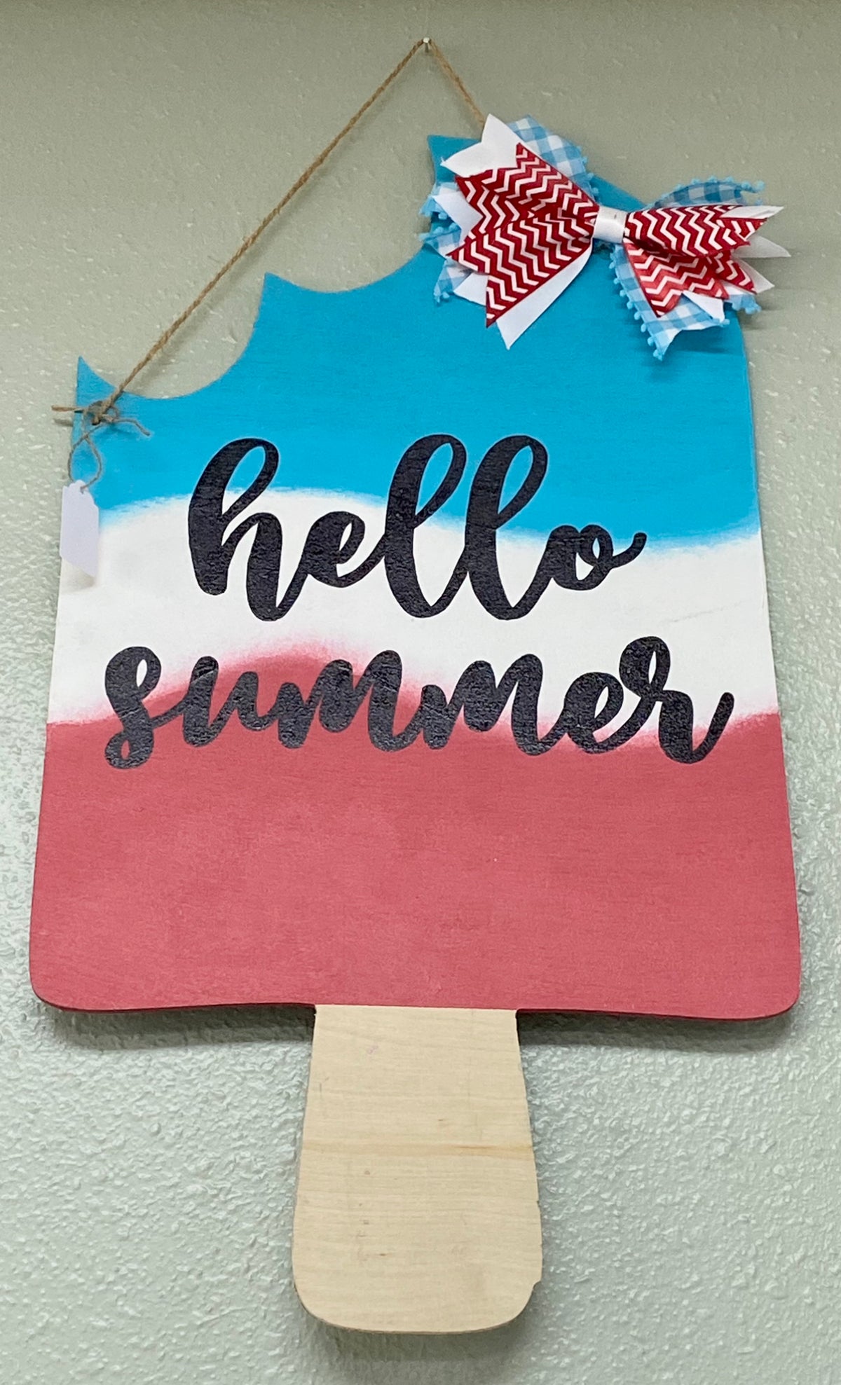 Patriotic Hello Summer Door Hanger