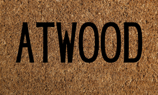 Modern Name door mat