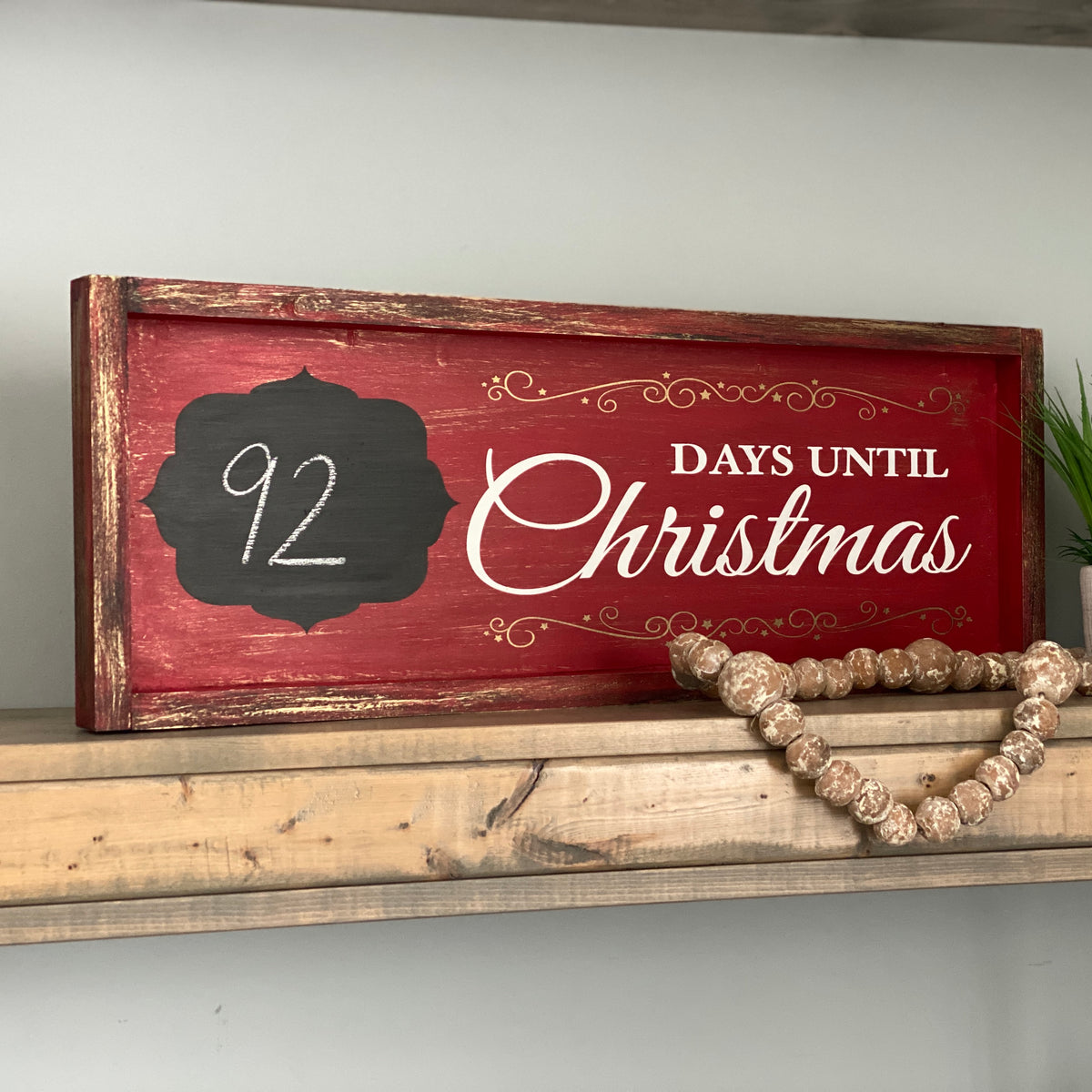 Days Until Christmas Sign