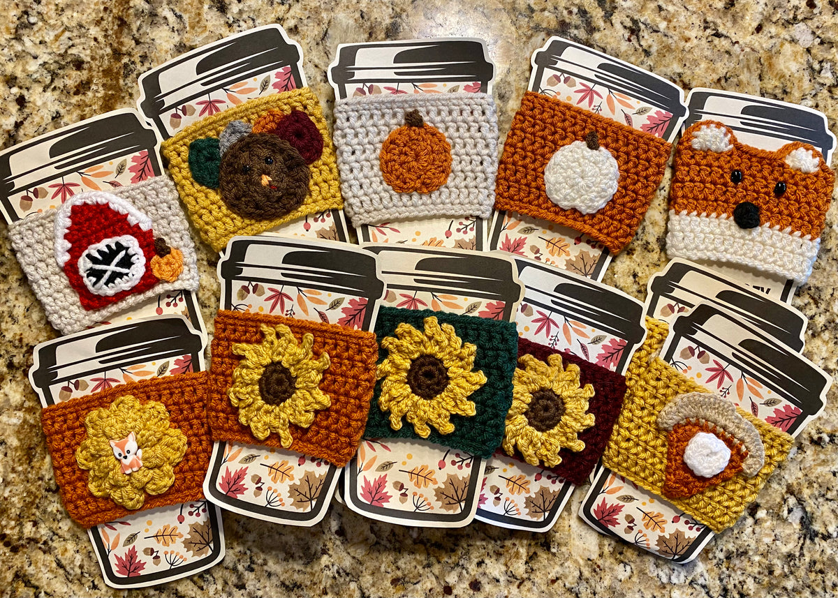 Fall cup cozy