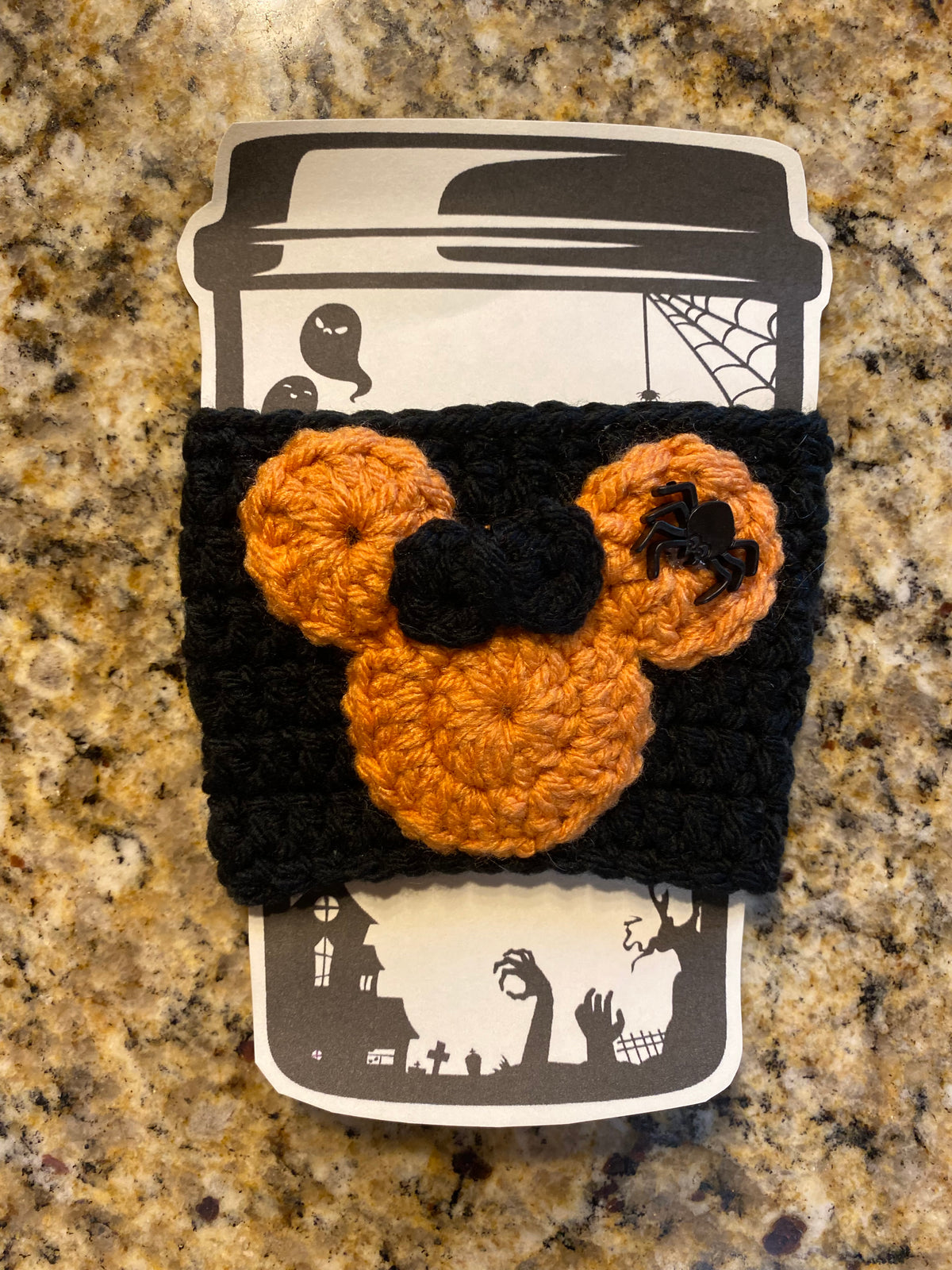 Halloween cup cozy