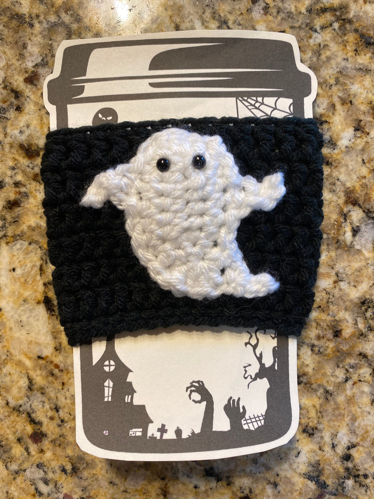 Halloween cup cozy