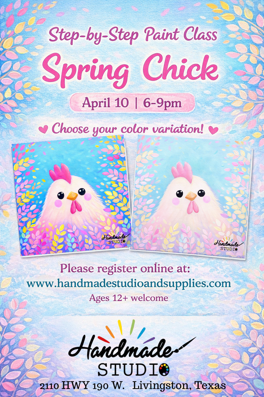 Spring Chick – Step-by-Step Paint Class