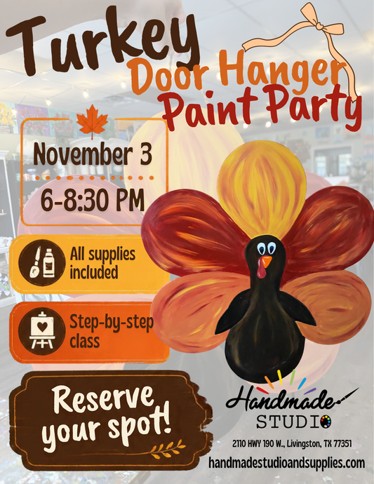Turkey Door Hanger Paint Party