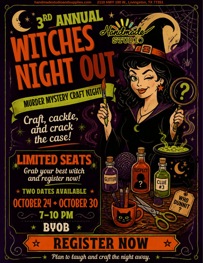 Witches Night Out - Murder Mystery Craft Night