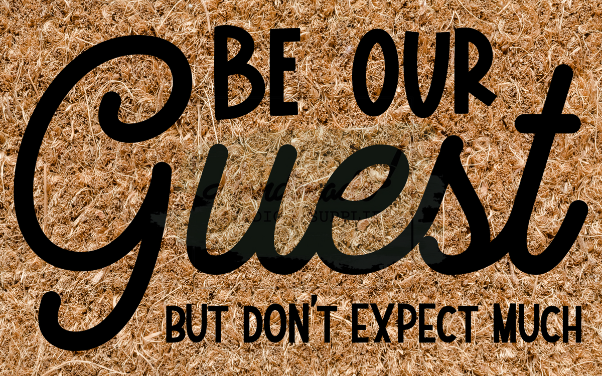 Be our guest but don't expect much