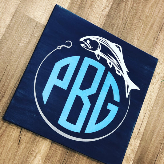 Fishing monogram