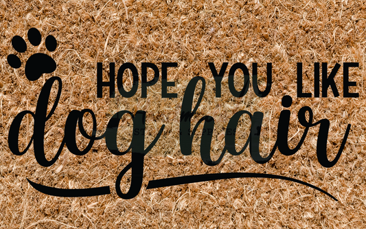 Hope you like dog hair - paw print