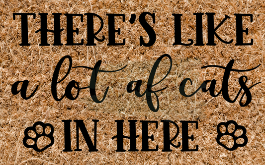 There's like a lot of cats in here